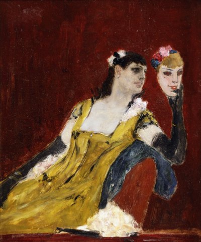 Mujer con máscara; La Femme au Masque, c. 1888 de Félicien Rops
