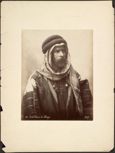 Jeque beduino de Palmira de Félix Bonfils