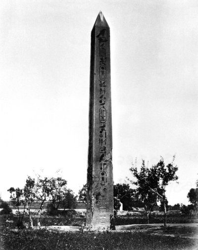 Obelisco de Heliópolis, Egipto, 1878 de Félix Bonfils
