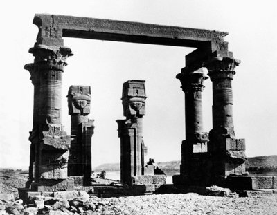 Quiosco de Qertassi, Nubia, Egipto, 1878 de Félix Bonfils