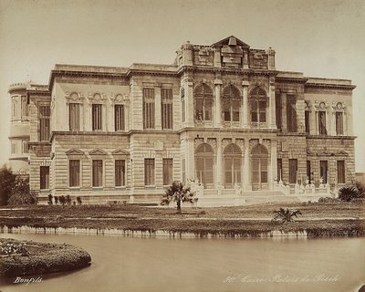 El Palacio de Gizeh en El Cairo, Egipto de Félix Bonfils