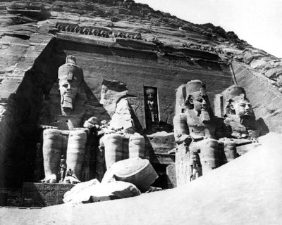 El templo de Abu Simbel, Nubia, Egipto, 1878 de Félix Bonfils