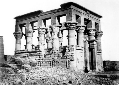 Quiosco de Trajano en Filé, Nubia, Egipto, 1878 de Félix Bonfils