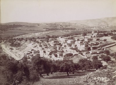 Vista general de Betania, ca. 1880 de Félix Bonfils