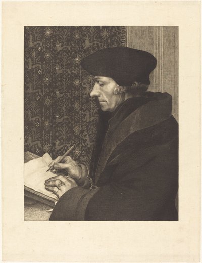 Erasmo de Félix Bracquemond after Hans Holbein the Younger