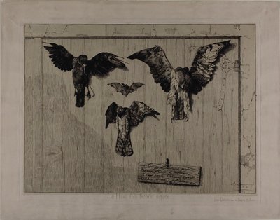 La parte superior de una puerta de Félix Henri Bracquemond