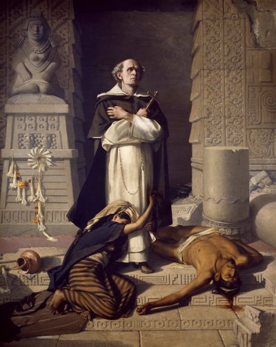 Padre Bartolomé de las Casas, defensor de los nativos americanos de Félix Parra