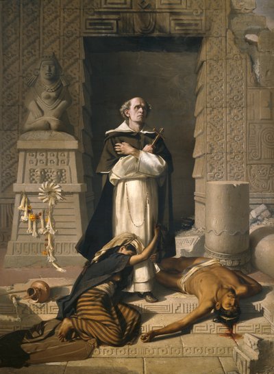 Fray Bartolomé de Las Casas defensor de los indios (óleo sobre lienzo) de Félix Parra