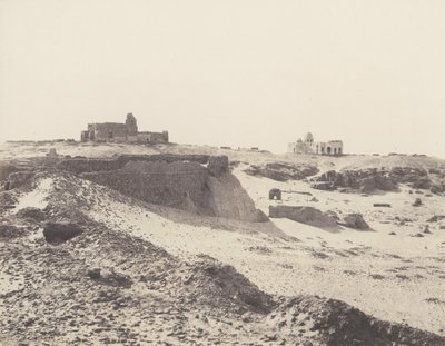 Assouan, ruinas de la antigua muralla árabe, al sureste de la ciudad de Félix Teynard