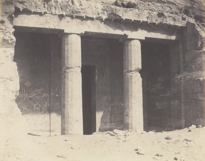 Béni-Haçan, Arquitectura Hipogea - Tumba de Névohthph, 1851-52, impreso 1853-54 de Félix Teynard