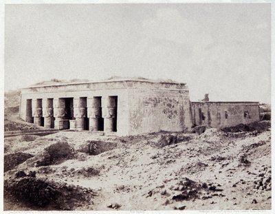 Dendera, Egipto, hacia 1850 (foto) de Félix Teynard