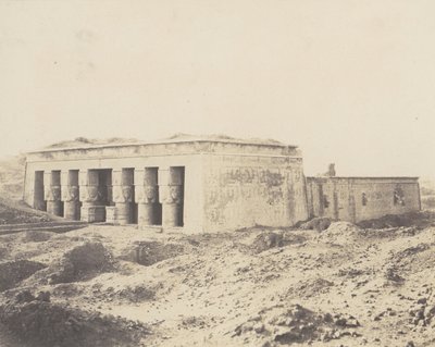 Dendérah Tentyris, Templo de Athôr - Vista General de Félix Teynard