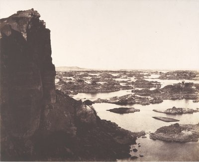 Segunda catarata, Roca de Aboucir, rápidos e islotes graníticos de Félix Teynard