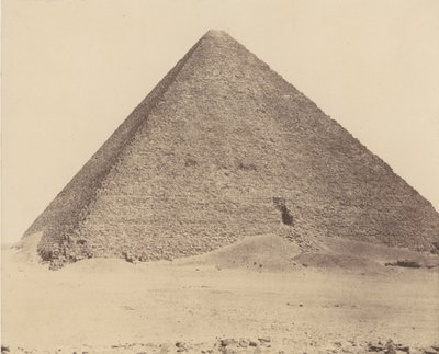 Necrópolis de Memphis, Pirámide de Keops Gran Pirámide, 1851-52, impreso 1853-54 de Félix Teynard
