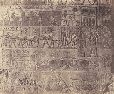 El-Kab éléthya, Arquitectura Hipogénea - Tumba de Phapé - Escultura de Félix Teynard