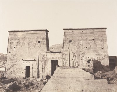 Ile de Fileh Philæ, Premier Pylône - Vista desde la Plataforma de Félix Teynard