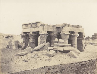 Kôm-Ombou Ombos, Vue Générale des Ruines, 1851-52, impreso 1853-54 de Félix Teynard