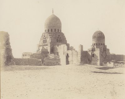 El Cairo, Tumbas de los Sultanes Mamelucos, 1851-52, impreso 1853-54 de Félix Teynard