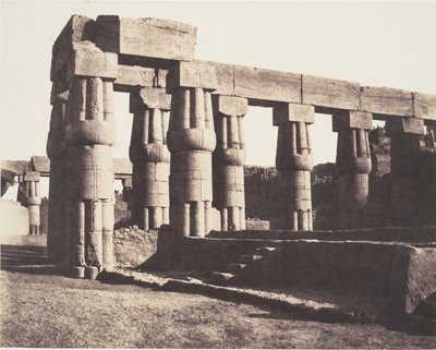 Louksor Tebas, Construcción Posterior - Galerías - Paralelas, 1851-52 de Félix Teynard