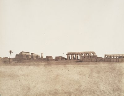Luxor Tebas, Vista General de las Ruinas, 1851-52 de Félix Teynard