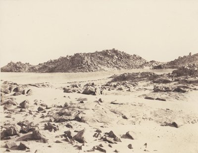 Première Cataracte, Montagnes Granitiques Couvertes de Sables de Félix Teynard