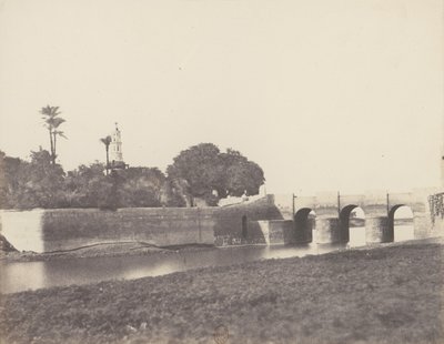 Syout, Puente sobre el Gran Canal, 1851-52, impreso 1853-54 de Félix Teynard