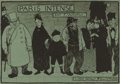 Portada del álbum "Paris Intense" de Félix Vallotton