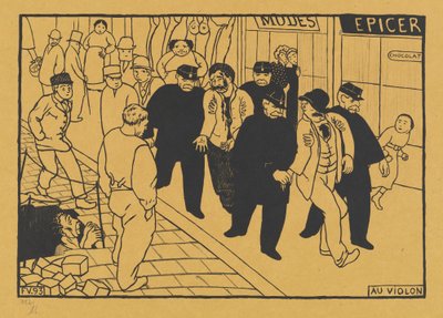Au Violon, 1893 de Félix Vallotton