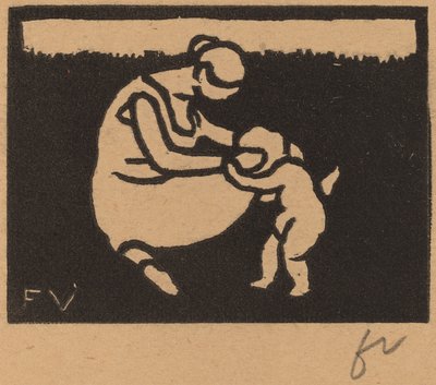 Bañista y niño, 1893 de Félix Vallotton