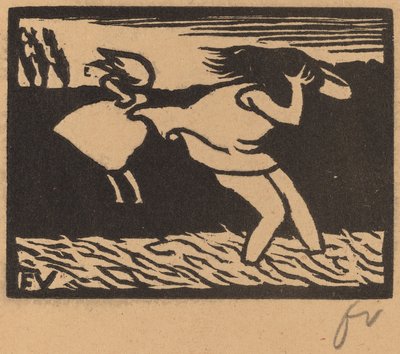 Bañistas sorprendidas por la tormenta de Félix Vallotton