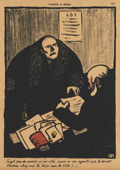 Crímenes y Castigos II, 759: La cuestión no es si... de Félix Vallotton