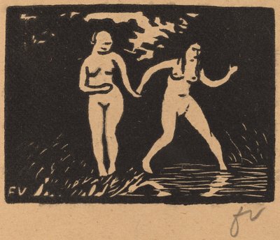Entrando en el agua, 1893 de Félix Vallotton