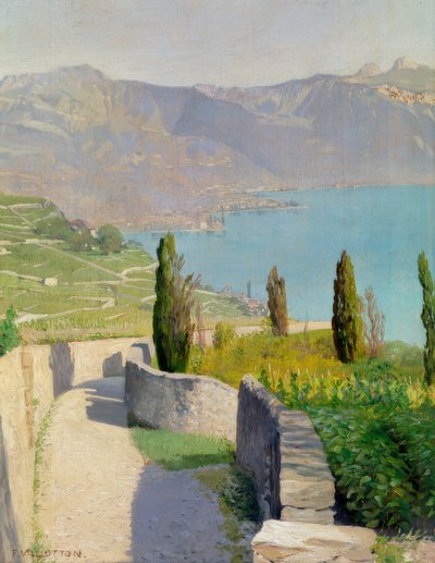 Paisaje junto al lago de Chexbres de Félix Vallotton