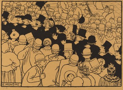 Desfile por las Calles en Fila India de Félix Vallotton