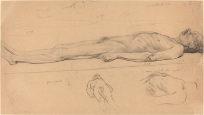 El cadáver (Estudio para El Cristo muerto) de Félix Vallotton