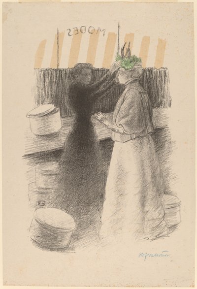 El sombrero verde, 1896 de Félix Vallotton