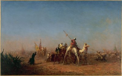 Caravana camino de La Meca, entre 1880 y 1885 (óleo sobre lienzo) de Félix Ziem