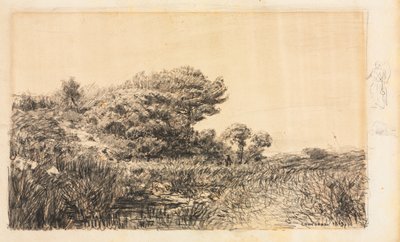 Borde del pantano en Couronne, 1863 de Félix Ziem