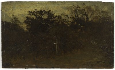 Rincón del bosque, entre 1850 y 1860 (óleo sobre madera) de Félix Ziem