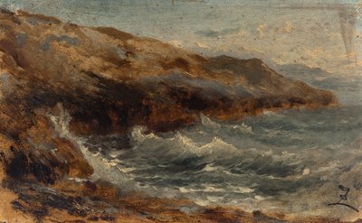 La ola, entre 1850 y 1860 (óleo sobre papel sobre lienzo) de Félix Ziem