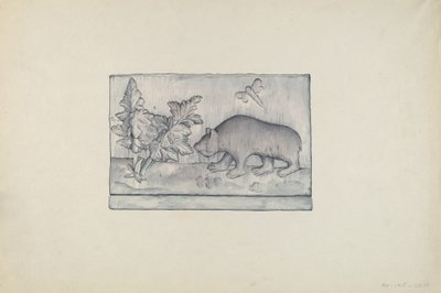 Panel en Relieve de Oso de Flora Merchant