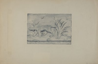 Panel de Relieve de Perro de Flora Merchant