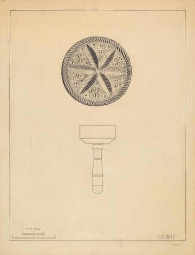 Sello de mantequilla de Florence Choate