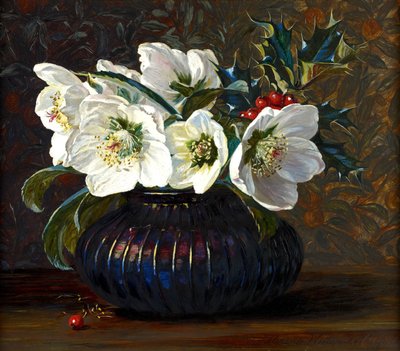 Rosas de Navidad, 1880 de Florence Westwood Whitfield
