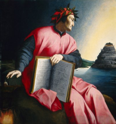 Retrato alegórico de Dante de Florentine 16th Century