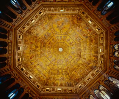 Techo abovedado del Baptisterio de San Juan, Florencia de Florentine School