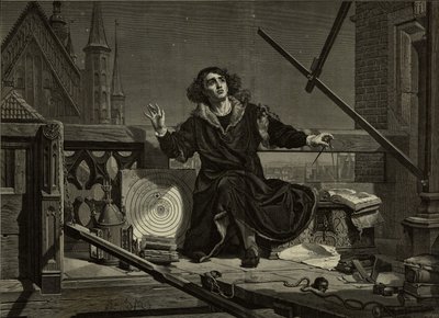 Nicolás Copérnico después de Jan Matejko, 1874 de Florian Stanislaw Cynk