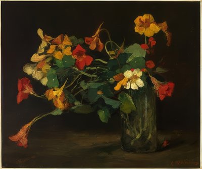 Naturaleza muerta con capuchinas de Floris Arntzenius