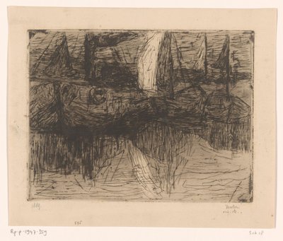 Schepen in haven (título original) de Floris Verster