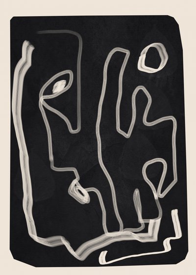 Contorno de la línea abstracta de Flow Line